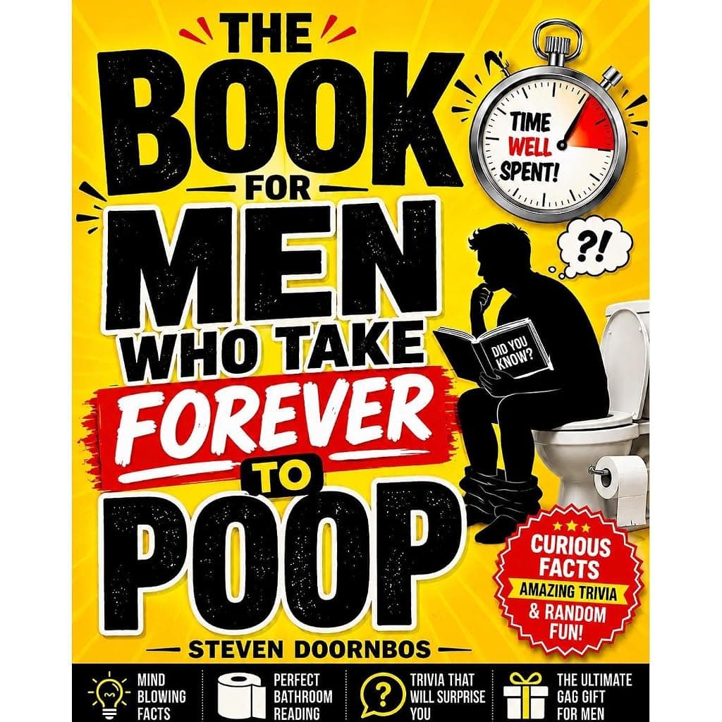 Titelbild von The Book For Men Who Take Forever To Poop. Curious facts, Amazing Trivia and Random Fun
