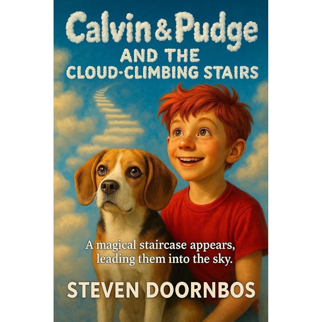 Titelbild von Calvin and Pudge and the Cloud-Climbing Stairs. A read to me book for kids 5-12.