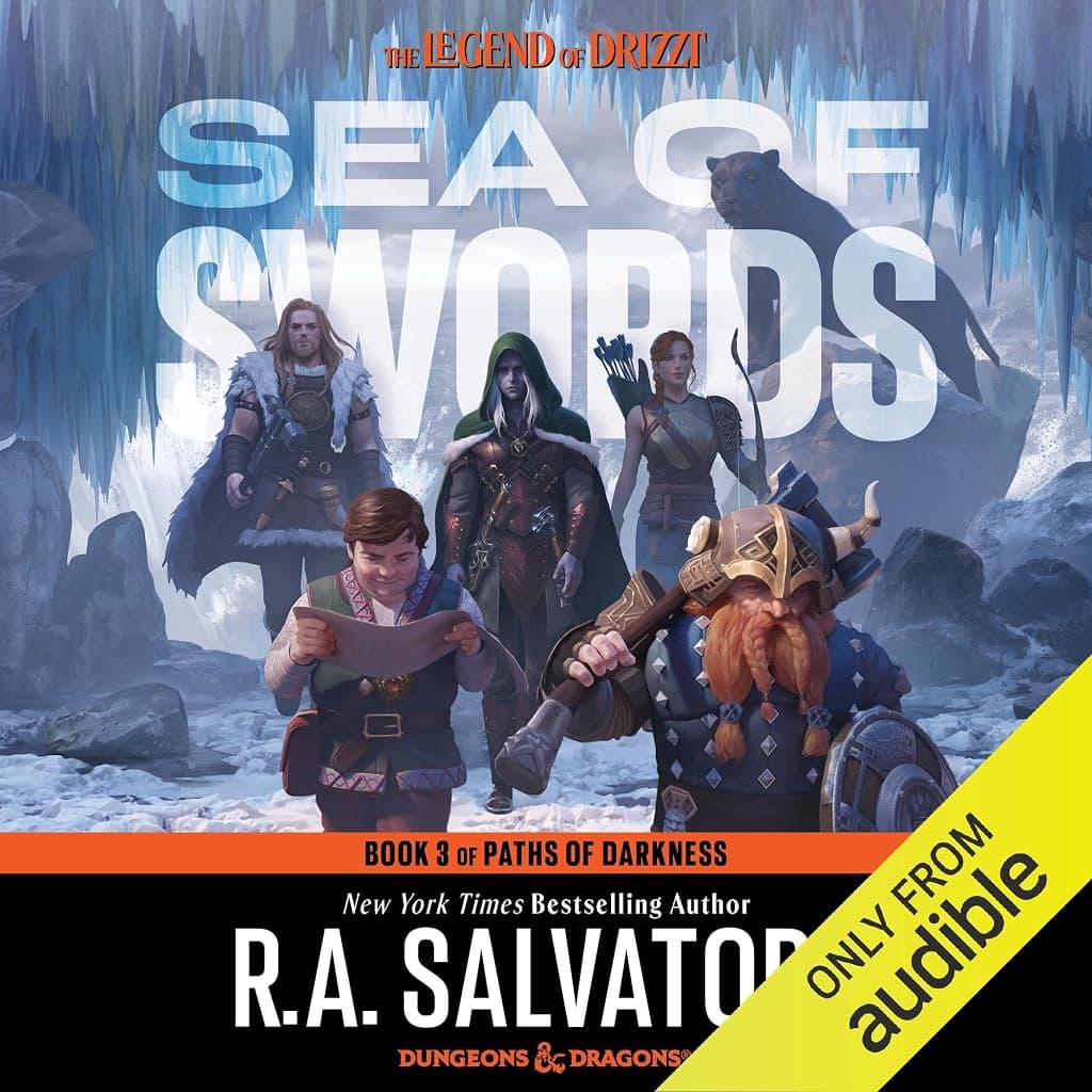 Titelbild von Sea of Swords: Legend of Drizzt: Paths of Darkness, Book 3