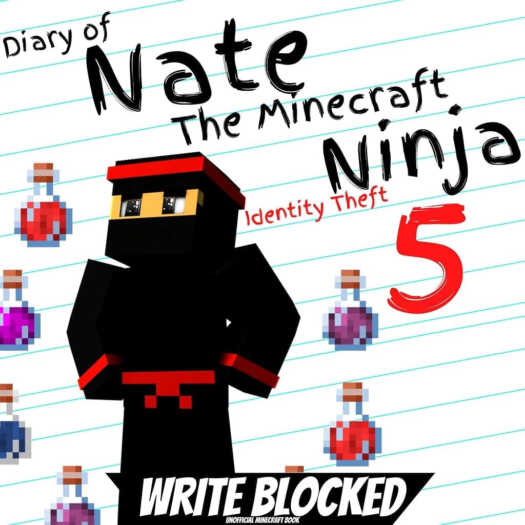 Titelbild von Diary of Nate The Minecraft Ninja 5: Identity Theft