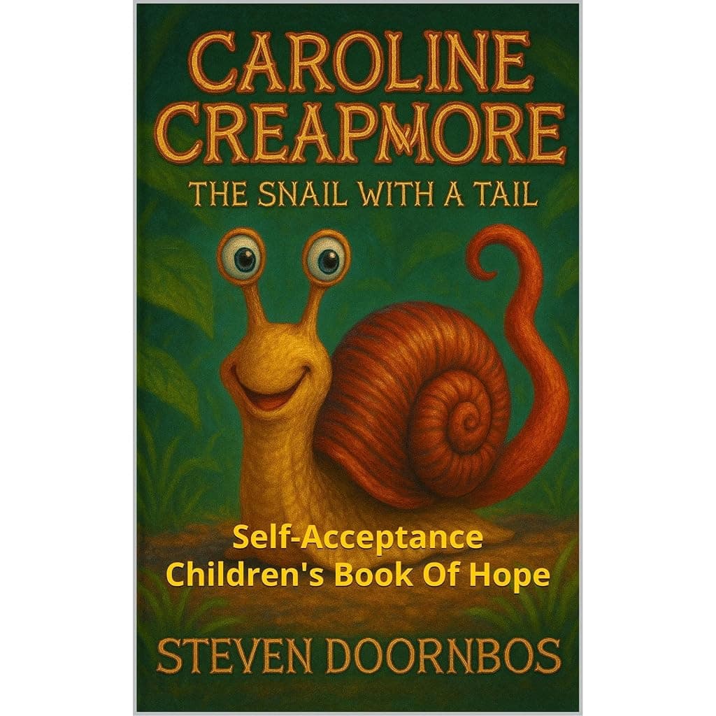 Titelbild von Caroline Creapmore, The Snail With A Tail. Fun fiction for readers 5-12 years old