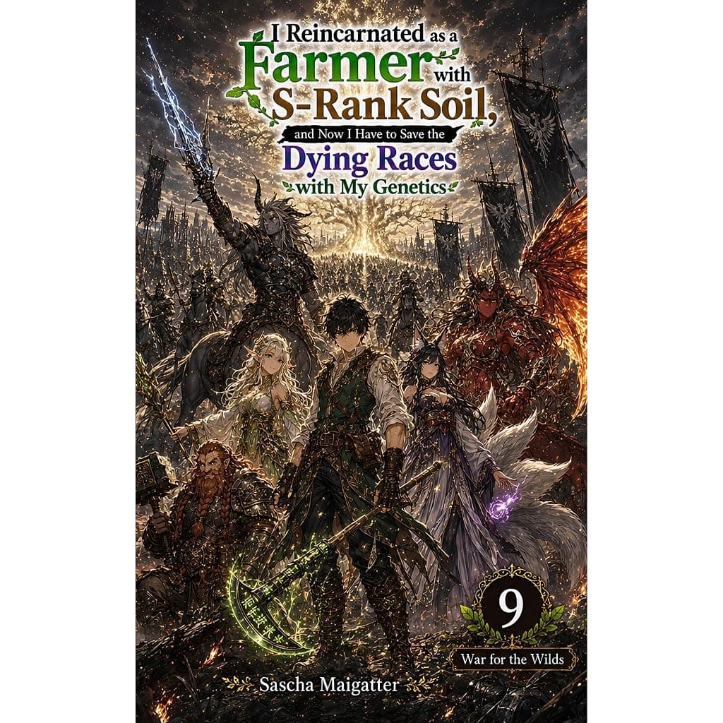 Titelbild von I Reincarnated as a Farmer with S-Rank Soil, and Now I Have to Save the Dying Races with My Genetics Volume 9: War for the Wilds