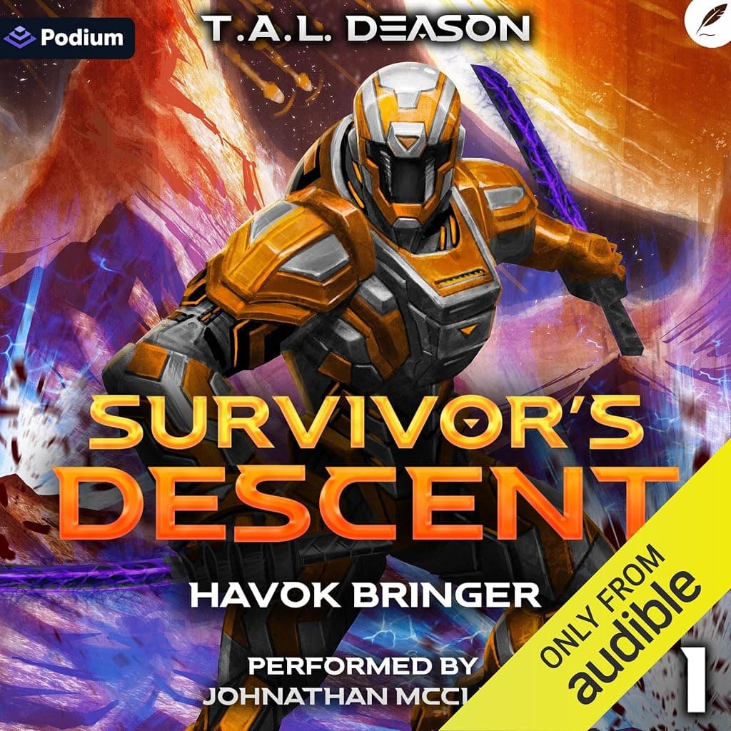 Titelbild von Survivor's Descent: A Sci-Fi LitRPG Adventure