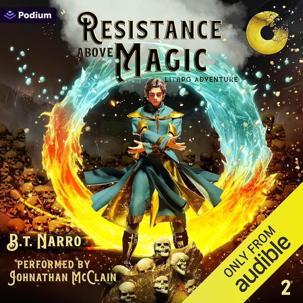 Titelbild von Resistance Above Magic 2: A LitRPG Adventure
