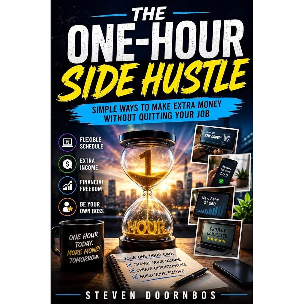 Titelbild von The One-Hour Side Hustle; Simple ways to make extra money without quitting your job.