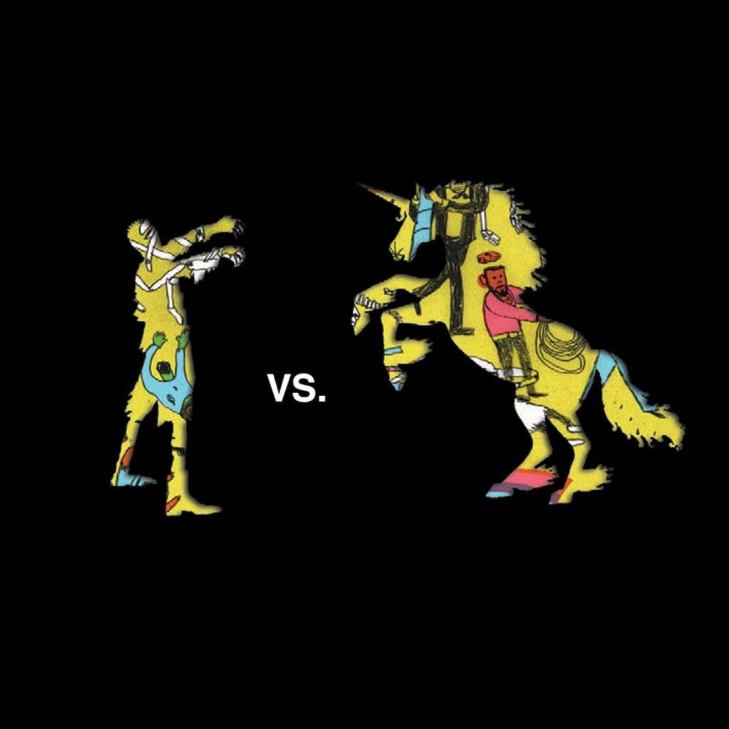Titelbild von Zombies vs. Unicorns
