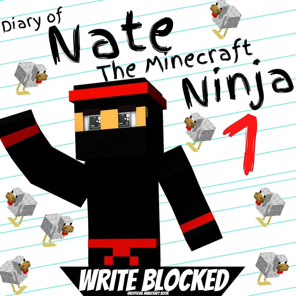 Titelbild von Diary of Nate the Minecraft Ninja, Book 1