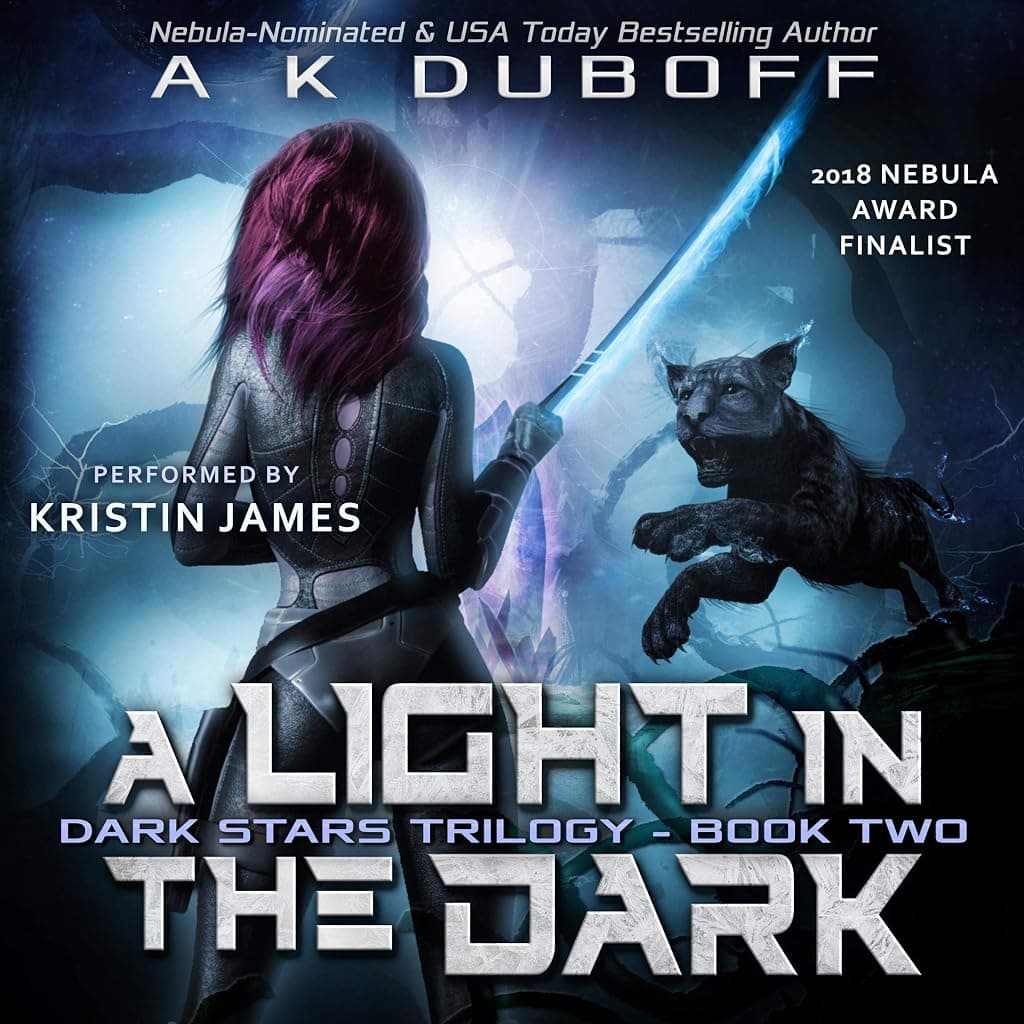 Titelbild von A Light in the Dark (Dark Stars Book 2): A Space Fantasy Sci-Fi Adventure