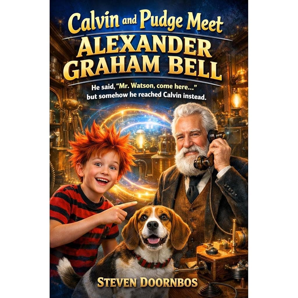 Titelbild von Calvin and Pudge Meet Alexander Graham Bell. He said "Mr Watson, Come Here..." But Somehow He Reached Calvin Instead