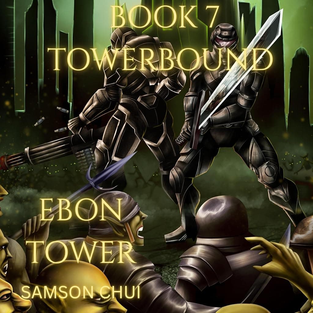 Titelbild von Towerbound Book 7 : Ebon Tower: Gamelit + Dystopian + Time Travel (Towerbound (LITRPG + REGRESSOR + OPMC) 9)