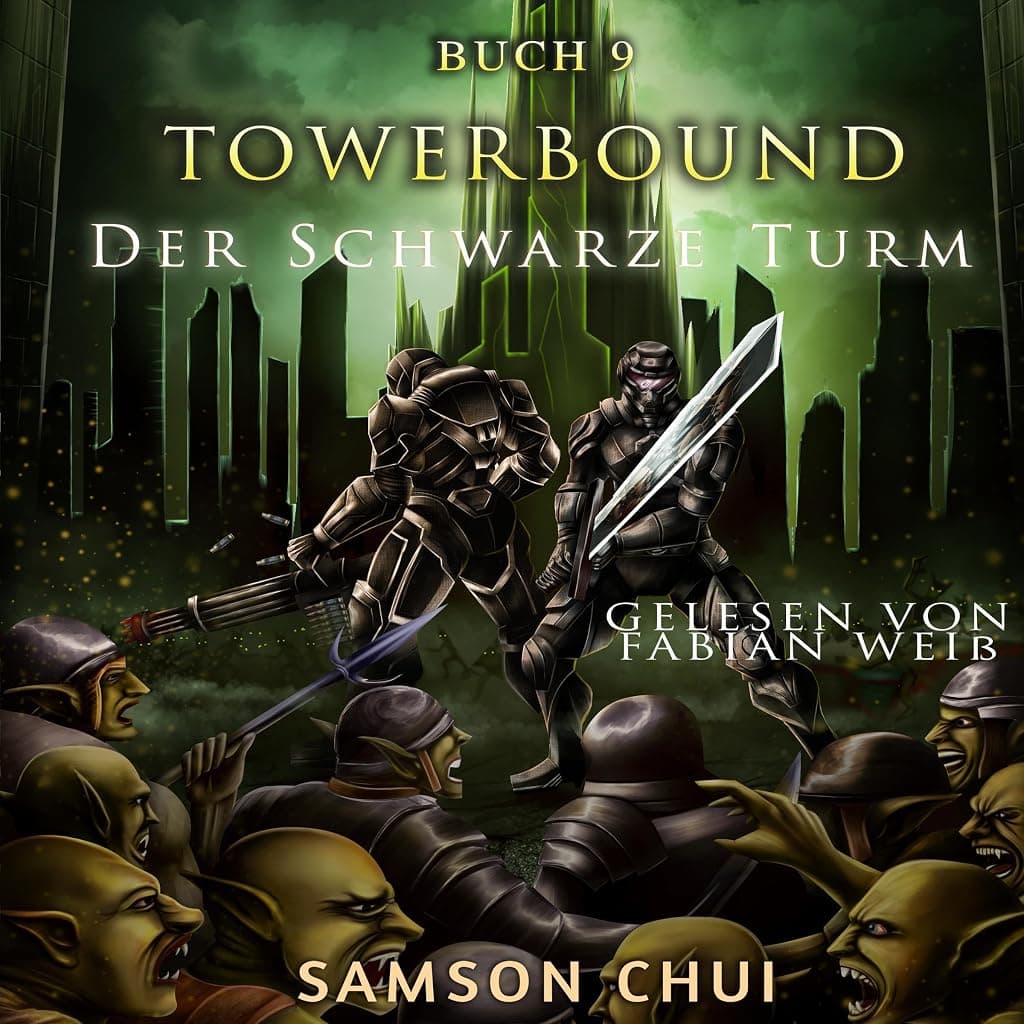 Titelbild von Der Schwarze Turm: Ein LitRPG-Abenteuer (Towerbound 9) (German Edition)
