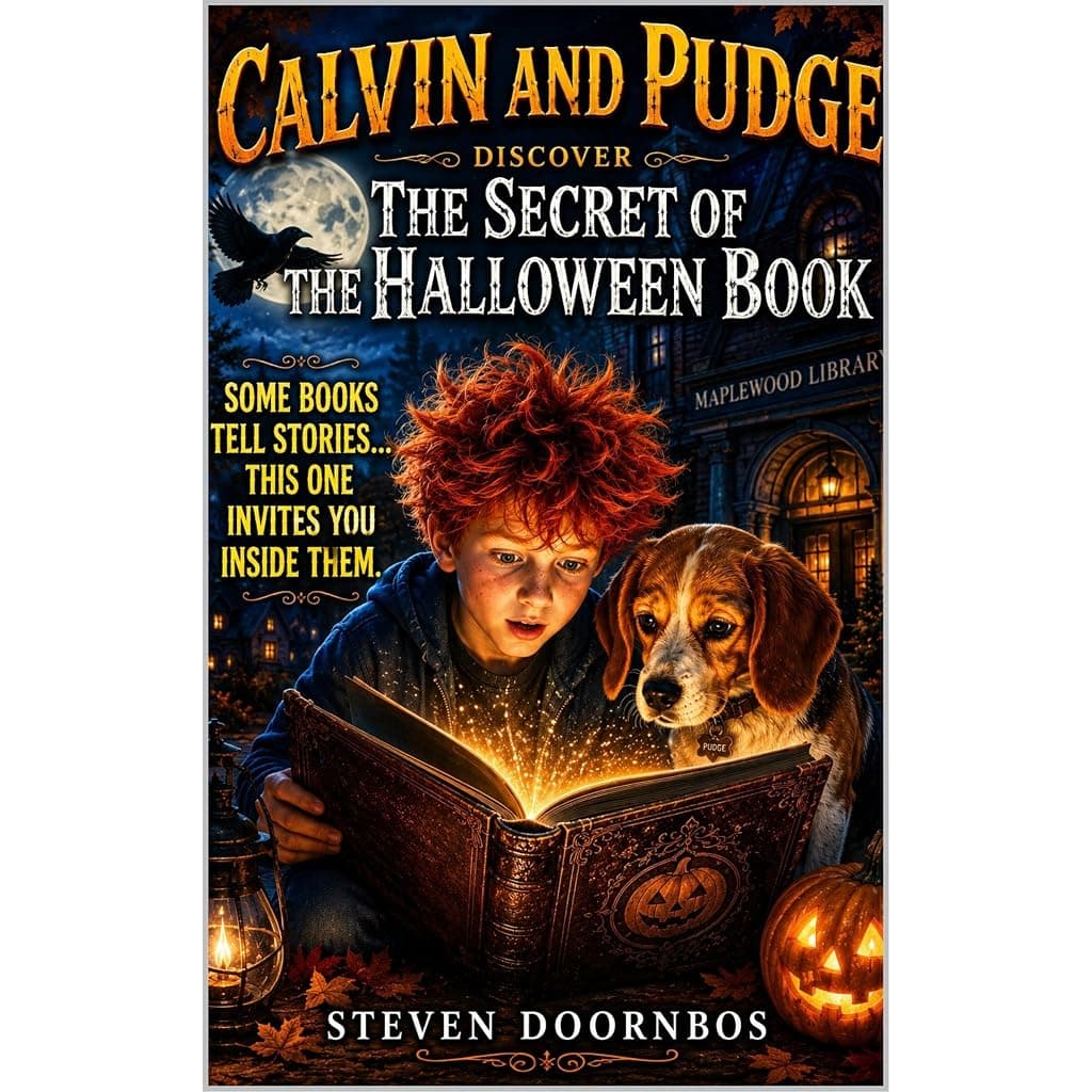 Titelbild von Calvin and Pudge Discover The Secret Of The Halloween Book.