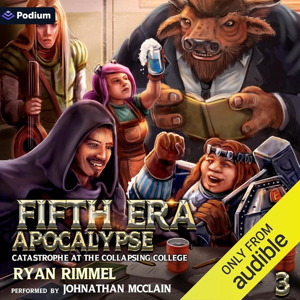 Titelbild von Catastrophe at the Collapsing College: A LitRPG Adventure