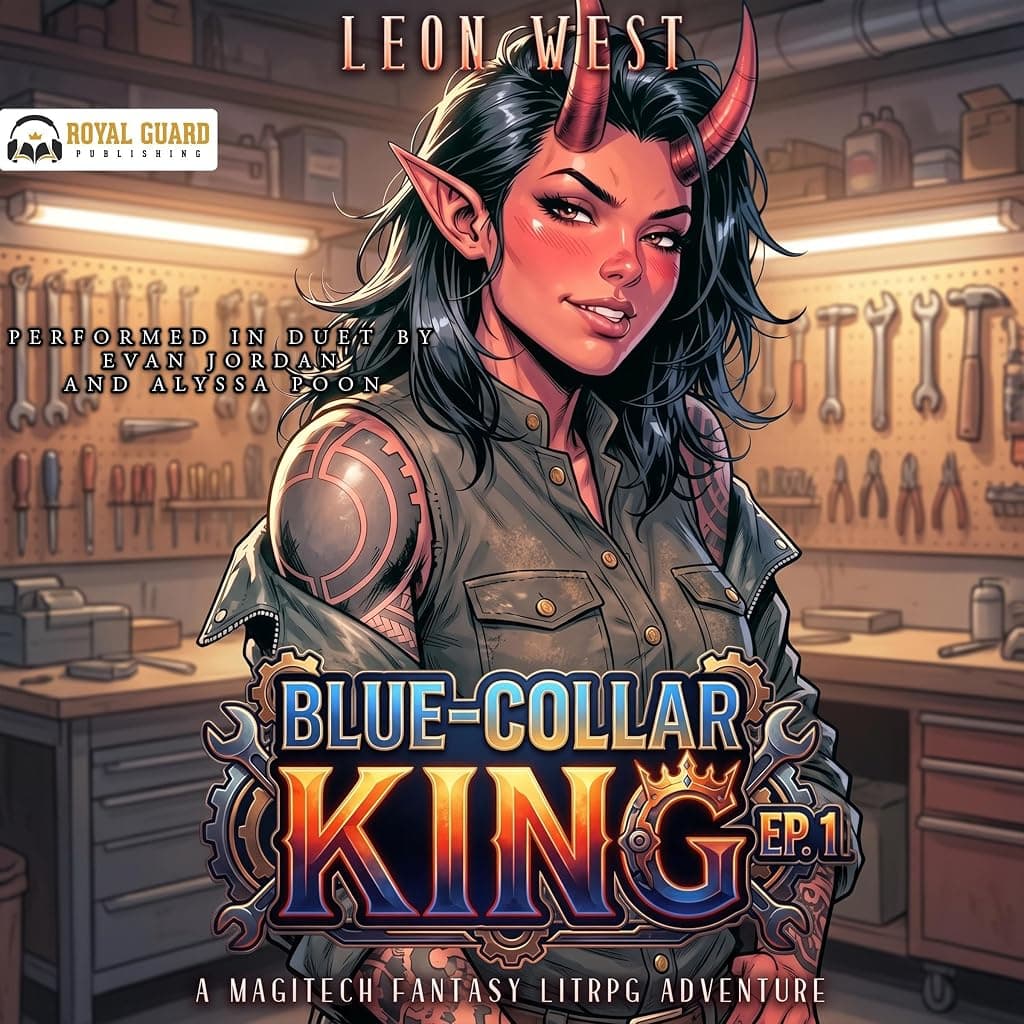 Titelbild von Blue-Collar King: A Magitech Fantasy LitRPG Adventure